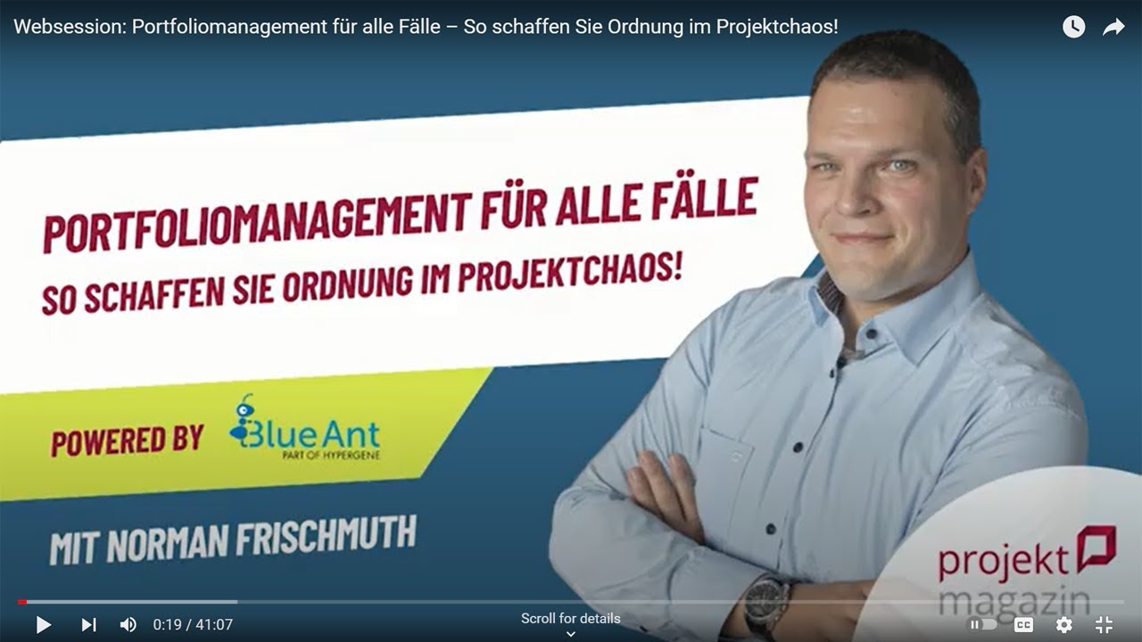 Websession: Portfoliomanagement für alle Fälle – So schaffen Sie Ordnung im Projektchaos!