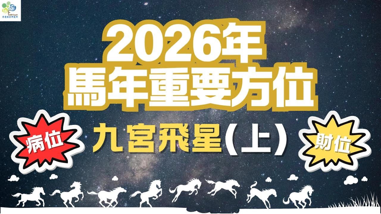 🐎2026年丙午🔥 馬年 病位🤮 財位 💸九宮飛星方位 #2026年 #2026流年運程 #丙午 #流年運勢 #運程 #健康 #招財 #八字  #風水 #奇門遁甲 #馬年運程