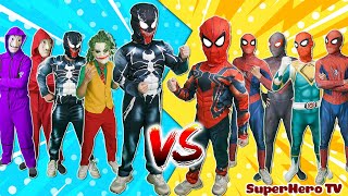 SUPERHERO's Story|| KID SPIDER MAN & Kid VENOM were taken to JOKER's house? (Funny Action Real Life)