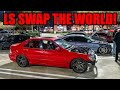 CRAZY LS Swapped Cars STEAL THE SHOW At Car Meet! (LS SWAP THE WORLD BROTHER)