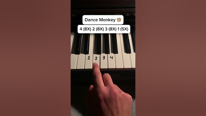 Super simple tutorial of dance monkey 🎵🐵 #piano #tutorial #music #trythis #pianotutorial