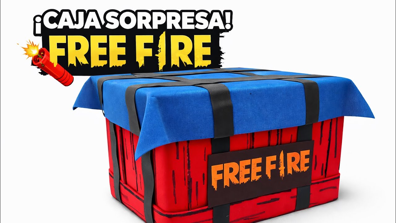 Cómo hacer un COFRE de FREE FIRE || regalo perfecto para tu novio 🧨