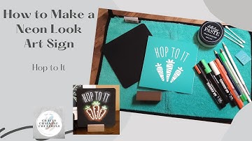 How to Make a Neon look Art Sign with Chalk Couture