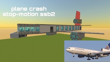 DC-10 plane crash stop-Motion | simple sandbox 2