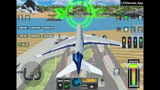 Passenger Airplane Flight 3D Gameplay & Walkthrough | Free at 123Games.App screenshot 3