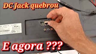 LG 24 polegadas (24TL520S)não liga, pino da fonte quebrado depois ficou ligando e desligando sozinha