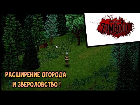 Выживание Project Zomboid #9 Расширение огорода и звероловство !