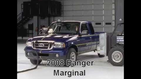 Ford Ranger Crash Tests 1998-2011(all tests with ratings)