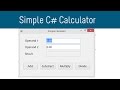 C# Calculator Step By Step Tutorial