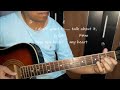 Rod Stewart - I Don't Want To Talk About It (Cover) Guitar Fingerstyle, Lyrics + Chord