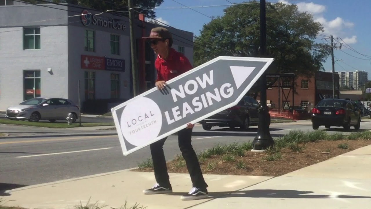 how to spin a sign