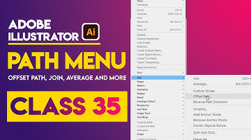 Adobe Illustrator Training - Path Menu - Class 35 Urdu / Hindi