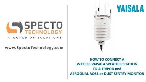 Specto Vaisala WTX536 Weather Station