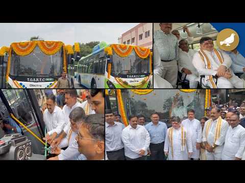 60 electric buses launched in Hyderabad to cut pollution - SIASAT