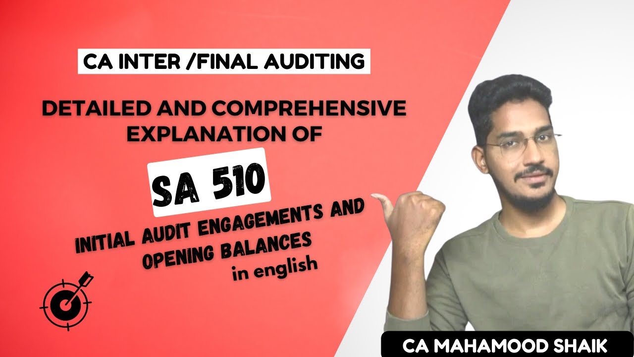 SA 510 English INITIAL AUDIT ENGAGEMENTS OPENING BALANCES CA Sa 510 english initial audit engagements opening balances ca