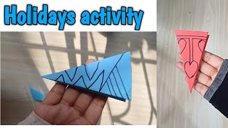 Summer holidays paper activity video part 3