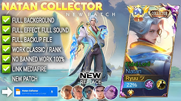 Script Skin Natan Collector - Tidal Lord No Password Full Effect & Voice | Ryuza Official