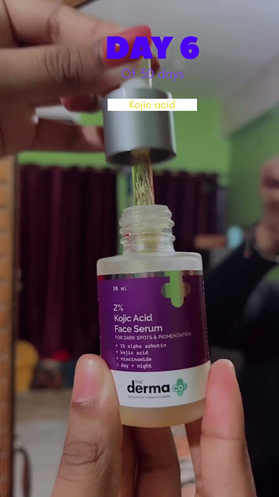 KOJIC ACID mistake to avoid🫣: Day 6 serum for dark spot🫠  #trending #skincare #minivlog #dermaco