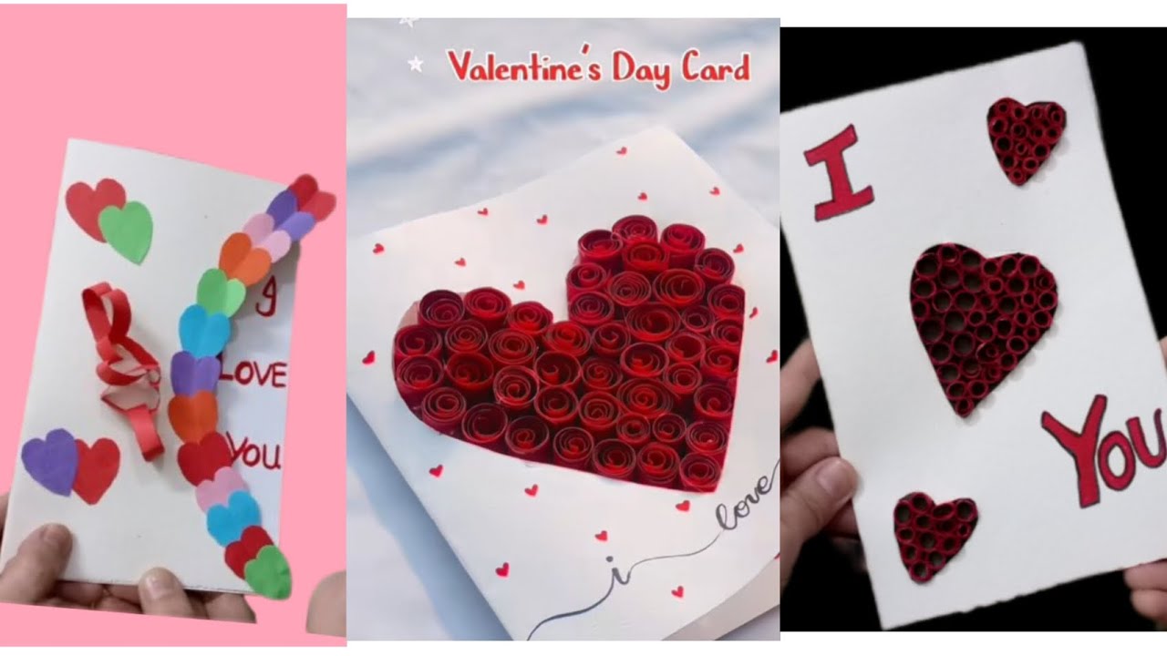 2 EASY CRAFTS FOR VALENTINE'S DAY |DIY CARD  FOR VALENTINE'S DAY