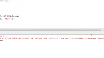 Part 7 Constraints in SQL Server Part I