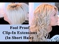 Easiest Way To Blend Extensions In Short Hair!