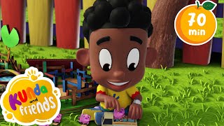 Farm Song🐮, Mama's Lullaby😴, The Bugs Go Dancing🐞+ MORE Fun Nursery Rhymes with Kunda & Friends