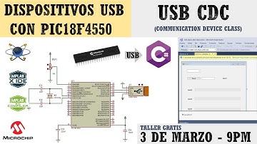 Taller 2: Uso de  CDC usando el USB del PIC18f4550