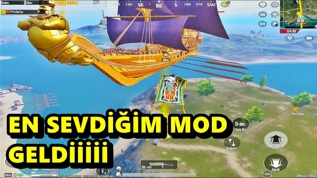 EN SEVDİĞİM MOD GELDİİİİ ! MÜTHİŞ MOD BATUR GAME SOLO SQUAD PUBG MOBİLE