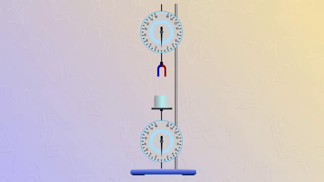 ⁣Опыт с динамометрами. Третий закон Ньютона