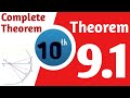 10 class math unit 9 theorem 1 complete || class 10 math theorem 9.1 complete