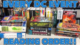 A comprehensive look at the reading order of EVERY DC Crossover Event!