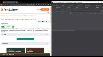Inconsistent handling of exceptional input-Web Security Academy