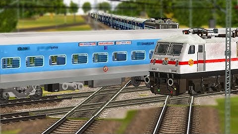 Diamond Crossing || Parallel Run || MSTS Indian Railways Gameplay