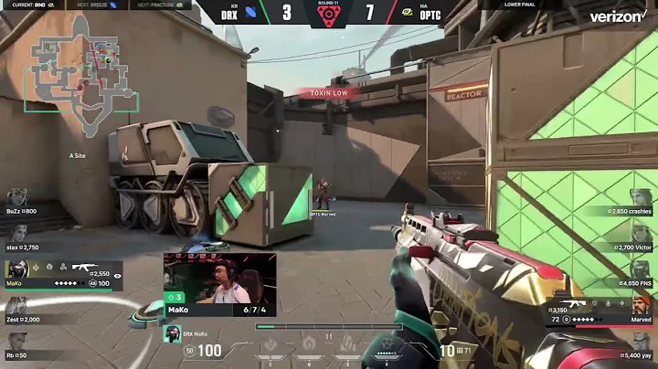 DRX Mako insane 1v2 vs OpTic Marved - Valorant champions lower final