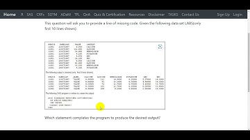 ID labtest - proc transpose: Sample question for Clinical Trials Programming Exam