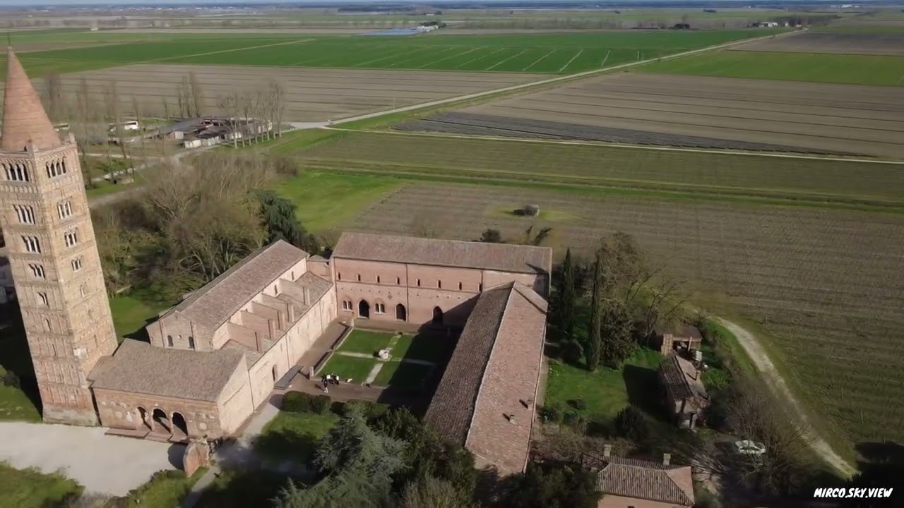 𝑨𝑩𝑩𝑨𝒁𝑰𝑨 𝑫𝑰 𝑷𝑶𝑴𝑷𝑶𝑺𝑨 - 𝑪𝑶𝑫𝑰𝑮𝑶𝑹𝑶 (𝑭𝑬) ⛪️ 🌳 #dji #drone #ferrara 