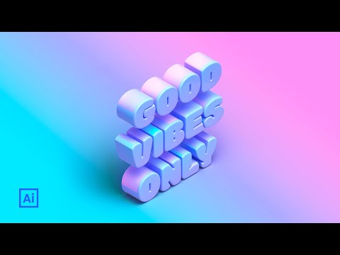 Realistic Isometric Text Effect | Ai 2022