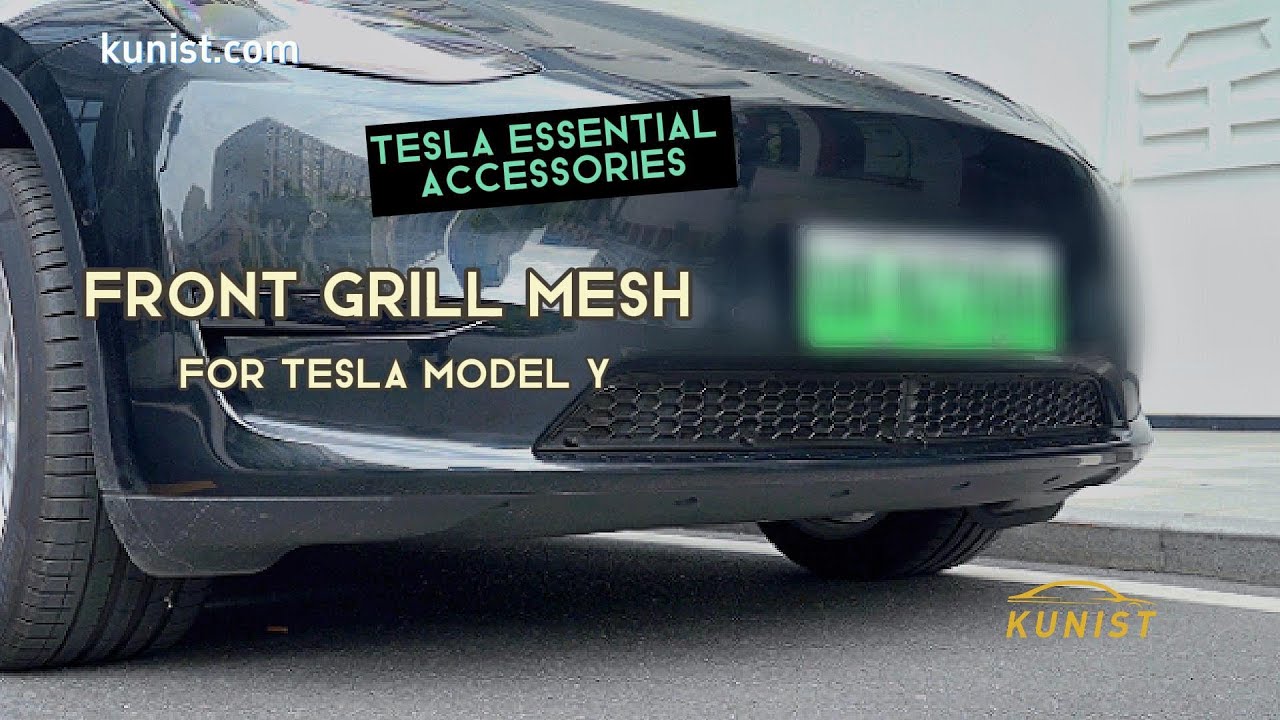 How to remove Front Grille Mesh from Tesla Model Y 