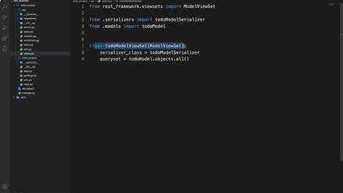 (Django ep 10)Making TODO application django rest framework Model ViewSet.