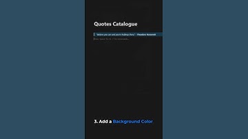 Let’s Build a Quotes Catalogue using Notion’s Quote feature.