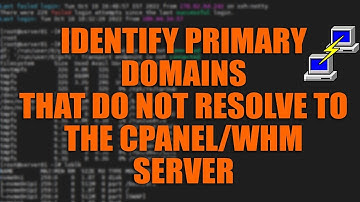 How to find cPanel accounts with primary domains