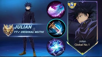 SOLO RANK JULIAN TRUE DAMAGE +LIFESTEAL=OP BUILD!! Must try -mobile legends/moba legends5v5