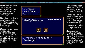 Legend of Syro (Shining Force Fan Game) Menu Update