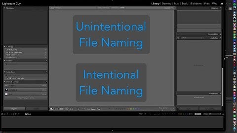 Why are my Lightroom File Names wrong?