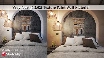 "Texture Paint Wall Material" Vray For Sketchup
