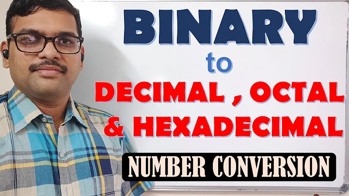 Konvertera binära tal till decimala, oktala och hexadecimala tal