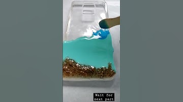 Resin phone case#resinart #resincase#diycrafts #resintutorial#diy #beach#resinocean #beachtheme#art