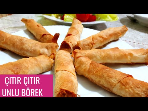 Çıtır Çıtır UNLU BANYOLU PEYNİRLİ BÖREK Tarifi | Buzluk Böreği Nasıl Yapılır?