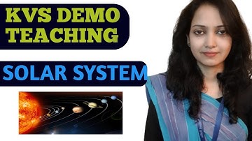 Solar System Class5 NCERT EVS demo teaching,Funway learning with activity, kvs interview preparation