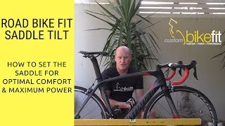 Road Bike Fit Saddle Tilt